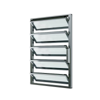 Aluminum glass louver windows bathroom glass louver clear glass louver shutter